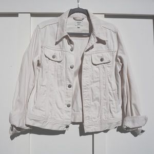 Sunday Best White Denim Jacket Size M